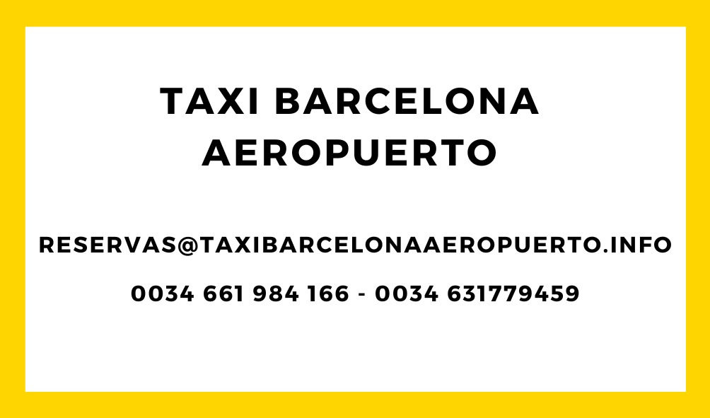 Contact taxi Barcelona aeropuerto